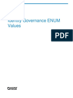 Identity Governance ENUM Values: Technical Reference
