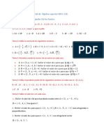 Temas Del Examen Parcial de Álgebra Superior Matemática 230.