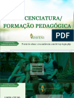 Apresentacao AVA 2 - Licenciatura Formacao Pedagogica NOVO 1