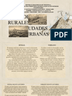 Ciudades rurales y urbanas: Características y ejemplos en Venezuela