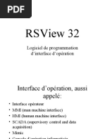 Rsview 32: Logiciel de Programmation D'Interface D'Opération