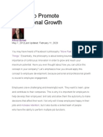 3 Ways to Promote Professional Growth