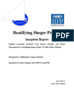 Beatifying Sheger Project Inception Report
