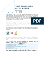 Convertir Proyectos MXD de ArcGIS A QGIS