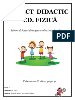 Proiect Didactic Ed. Fizică Clasa 2