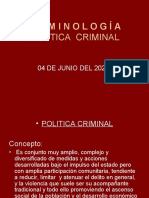 Criminología: Politica Criminal