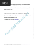 Association of Residual Feed Intake With Growth Performance, Carcass Traits, Meat Quality, and