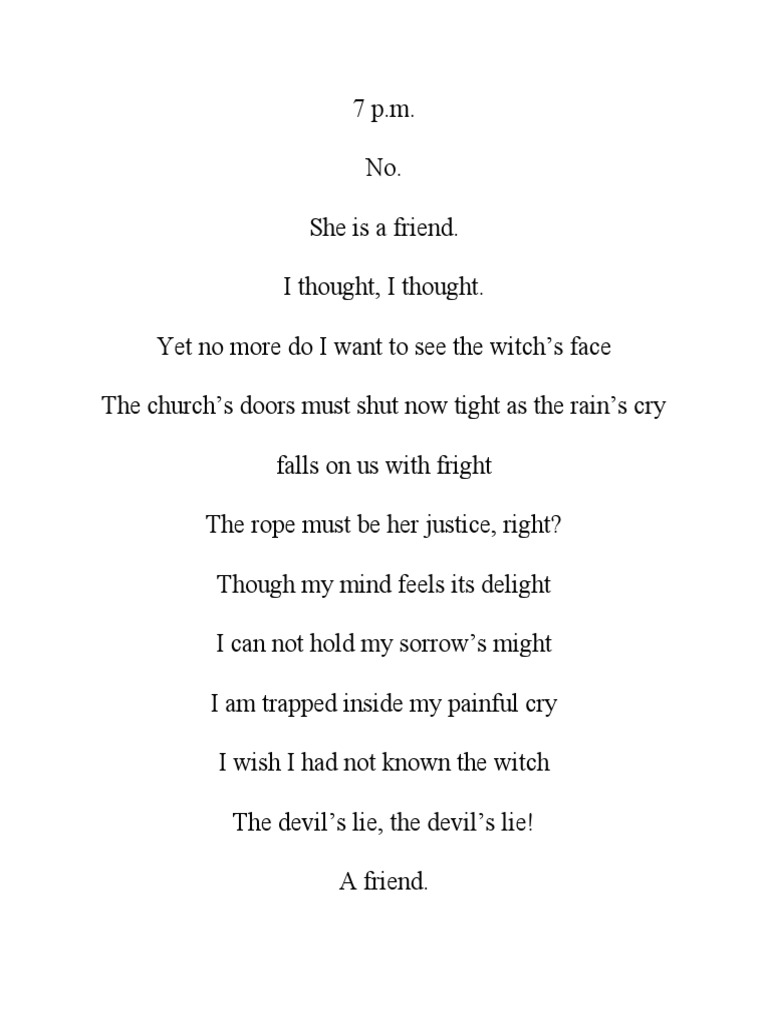 Half Hanged Mary Poem New Perspective For Print Out On Poster PDF