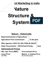 Nature Structure & System: Agricultural Marketing in India