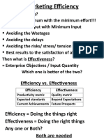 Marketing Efficiency: Getting Maximum Output with Minimum Input