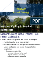 Forest Ecology: Nutrient Cycling in Tropical Rainforests