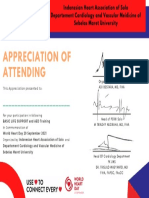 Appreciation of Attending