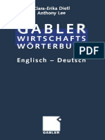 Commercial Dictionary Wirtschaftswörterbuch Dictionary of Commercial and Business Terms. Part II English - German Wörterbuch Für Den Wirtschafts - Und Handelsverkehr. Teil II Englisch - Deutsch by DR