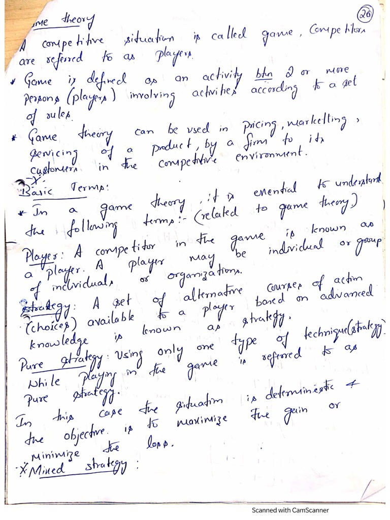Game Theory PDF