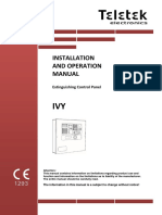 Installation and Operation Manual: Extinguishing Control Panel