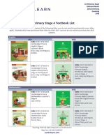 Primary Stage 4 Textbook List: English