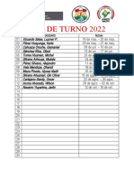 Rol de Turno 2022