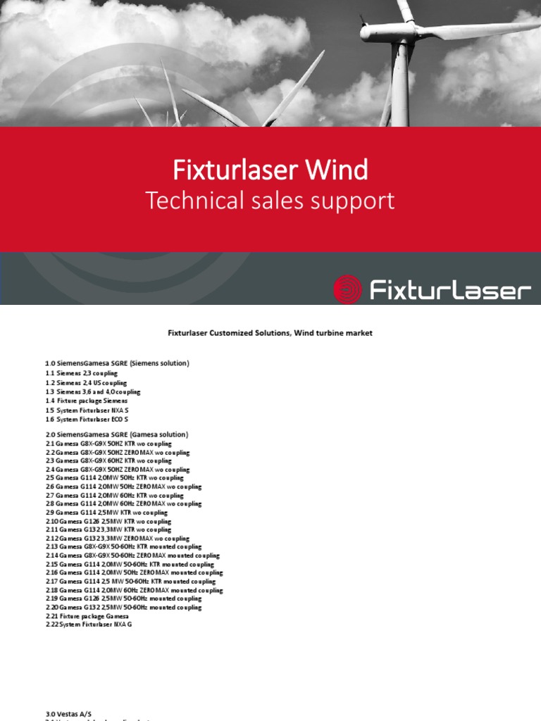 Fixturlaser Wind Power Fixtures | PDF | Aerodinámica | Empresas