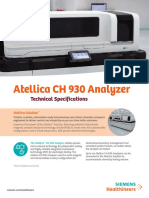 Atellica CH 930 Analyzer: Technical Specifications