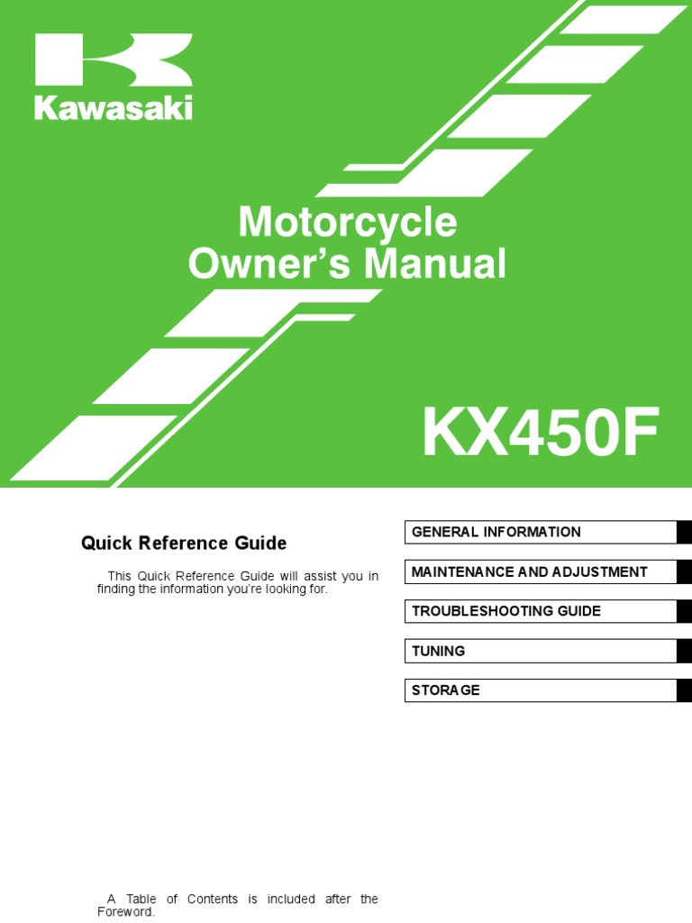 2015 KX450F SERVICE MANUAL visual data 6