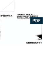 2006 CBR600RR Owners Manual