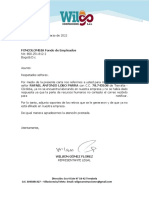Carta para Foncolombia