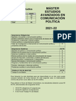 Plan de Estudios Master 21 22