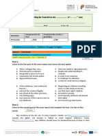 Tarefa de Avaliação Sumativa de Nº - .º Ano