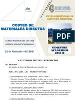 Costeo de Materiales Directos