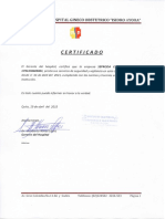 Certificado: Gerencia Del Hospital Gineco Obstetrico "Isidro Ayora