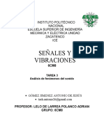 Analisis de Fenomenos Del Sonido