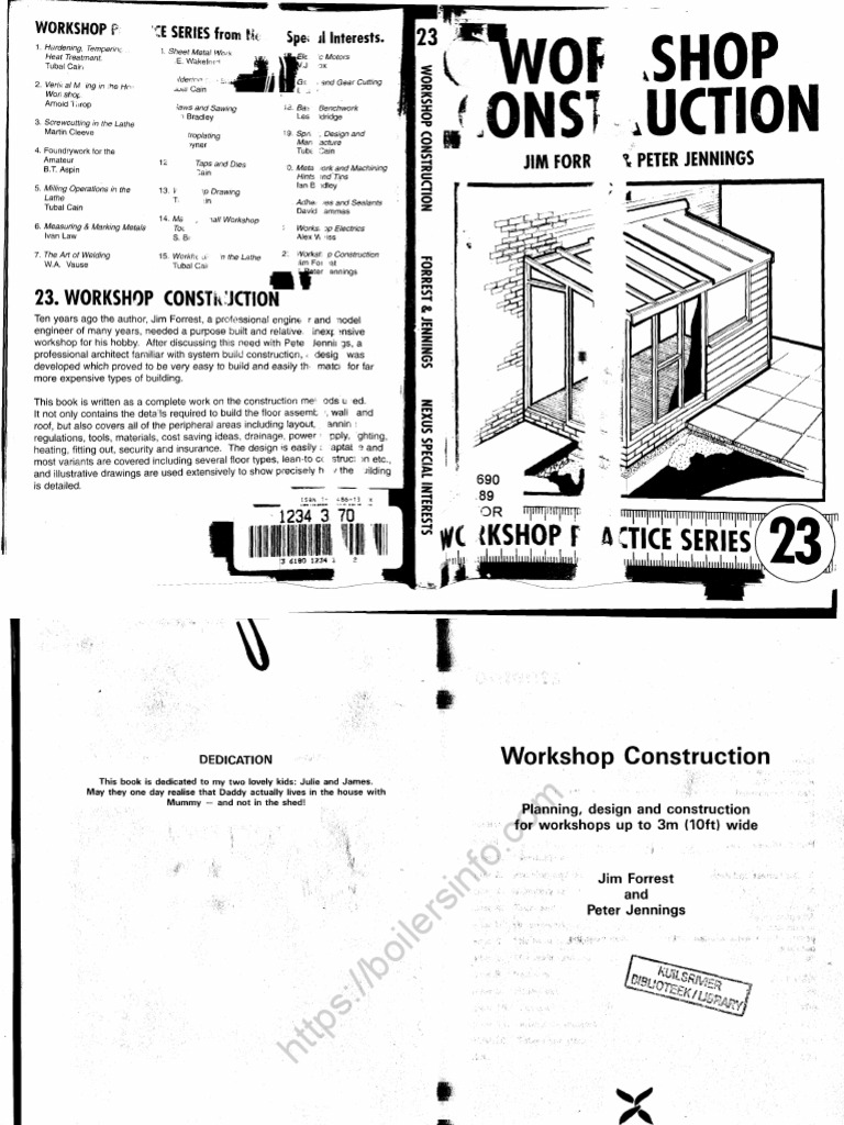 WORK-Workshop Practice Series 23 - Workshop Construction | PDF ...