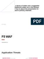 F5 Advanced WAF Customer Deck