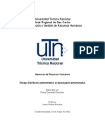 Ensayo Boom Administrativo Al Desempeño Administrativo