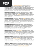 HOW TO CRAFT A MEMORANDUM OF AGREEMENT