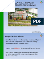 Kuliah 4 Pasca Panen - Pelayuan - Pememaran - Sortasi Basah