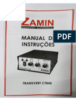 Manual Original Zamin Transverter Ct 840 40m 80 by PY2LTX