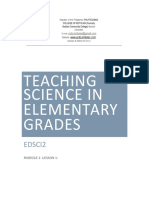 Teaching Science in Elementary Grades: Edsci2