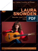 Laura Snowden: Saturday, June 4, 2022 at 7:00 PT Online Concert Only