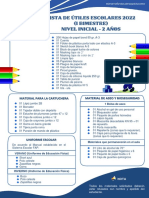 Lista de Útiles 2022 - Nivel Inicial 2 Años 04.02.22. Ok