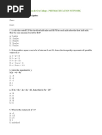 Coc-Pen Math1 Algebra Practice Exam1