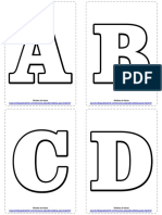 Plantilla de letras para imprimir 🖍️ PDF GRATIS originales