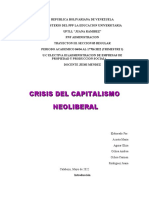 Crisis Del Neoliberalismo