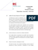 Cuestionario 1 Presupuesto de Venta