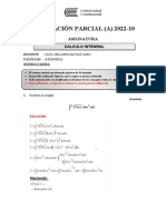 Examen Parcial A - Calculo Integral