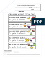 Atividades para Casa Português