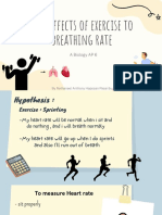 The Effects of Exercise To Breathing Rate: A Biology AP 6