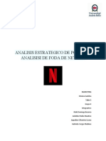 Analisis Estrategico de Porter y Analisisi de Foda de Netflix