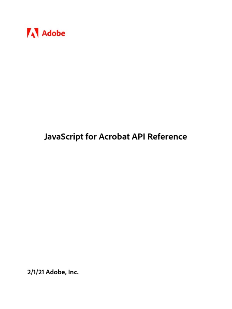 Acrobatsdk Jsapiref | PDF | Adobe Systems | Copyright
