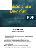 Analisis Data Bivariat PENDAHULUAN